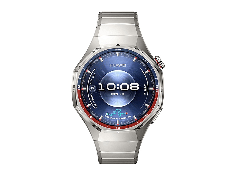 Smartwatch - Huawei Watch GT6 Pro, 46mm, Pantalla AMOLED, 21 días Autonomía, Monitorización avanzada de Salud, BT, Resistente al Agua, ECG, Titanio
