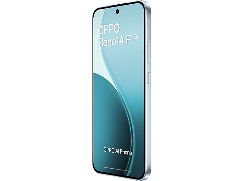 Móvil - Oppo Reno14F, Opal Blue, 256GB, 8GB RAM, 6.57" 2.5D AMOLED, Snapdragon® 6 Gen 1 (4nm), 6000mAh