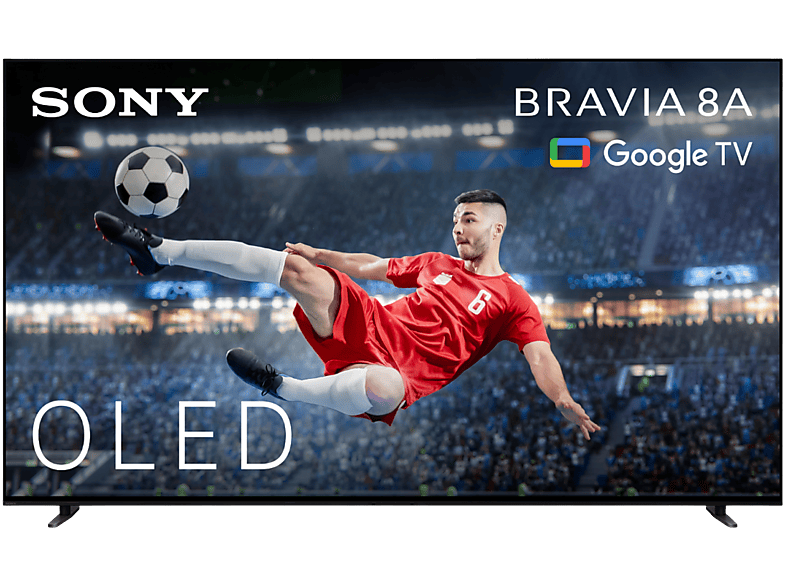TV OLED 55" - Sony BRAVIA 8A, 4K UHD HDR, Google Smart TV, Gaming PS5, IMAX Enhanced, Dolby Atmos/Vision, Chromecast, Apple Airplay, 120Hz, 55XR8A