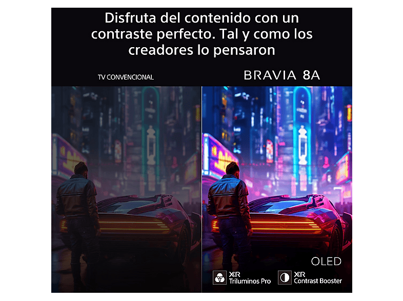 TV OLED 65" - Sony BRAVIA 8A, 4K UHD HDR, Google Smart TV, Gaming PS5, IMAX Enhanced, Dolby Atmos/Vision, Chromecast, Apple Airplay, 120Hz, 65XR8A