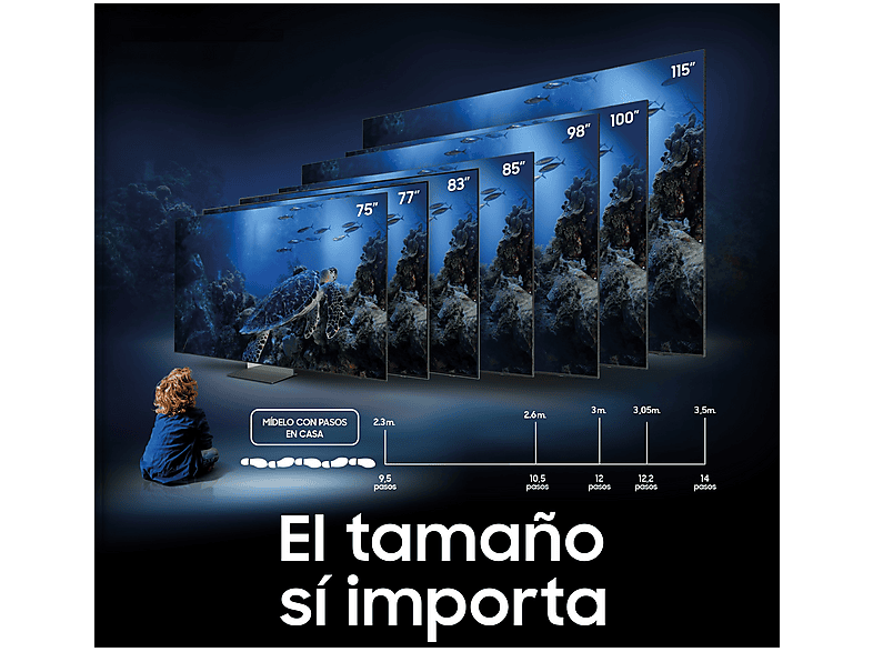 TV QLED 75" - Samsung TQ75Q6FAAUXXC, UHD 4K, Q4 Lite Processor, Smart TV, Negro