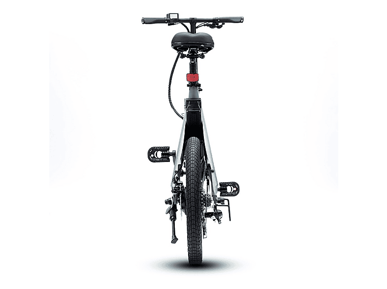 Bicicleta urbana - Smartgyro Nimbus, Eléctrica, Plegable, Potencia Nominal 250W, Velocidad 25 km/h, 60 km, IPX4, Gris