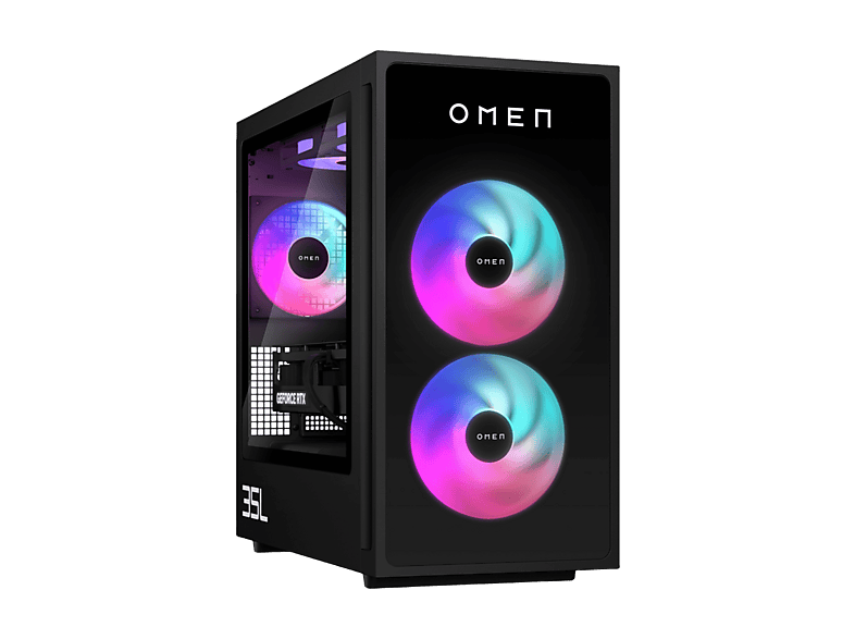 PC gaming - HP OMEN 35L Gaming Desktop GT16-0108ns, AMD Ryzen™ 7 8700F, 32 GB RAM, 1 TB SSD, GeForce RTX™ 5060, Windows 11 Home, Negro