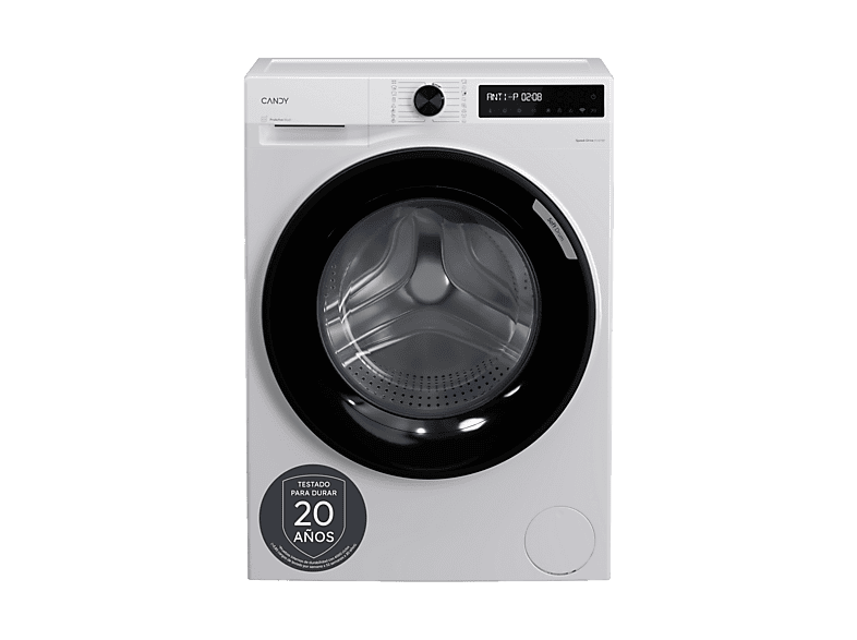 Lavadora carga frontal - Candy BR 48SBL6-S, 8 kg, 1400 rpm, 16 Programas, Inverter, WiFi y Bluetooth, Blanco
