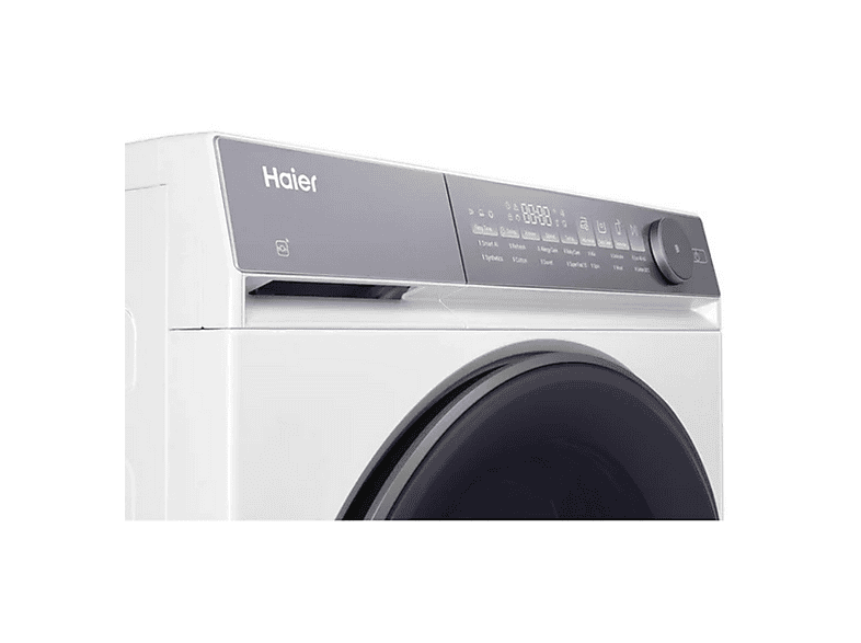 Lavadora carga frontal - Haier X7 Series HW100-B14367U-IB, 10 kg, 1400 rpm, Función Vapor, ABT Anti-bacterias, Blanco