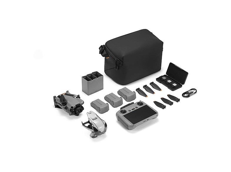 Mini Dron - DJI Mini 5 Pro Fly More Combo (DJI RC2), 50 megapixel, 36 min Autonomía, Sensor CMOS de 1 pulgada con 50 MP, Detección de Obstáculos, Gris