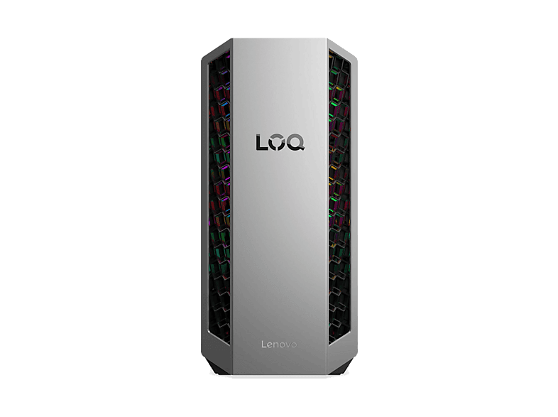 PC gaming - Lenovo LOQ Tower 26ADR10, AMD Ryzen™ 7 8745HX, 16GB RAM, 512GB SSD, GeForce RTX™ 5060, Windows 11 Home, Gris