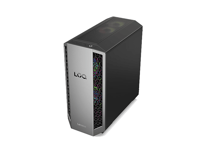 PC gaming - Lenovo LOQ Tower 26ADR10, AMD Ryzen™ 7 8745HX, 16GB RAM, 512GB SSD, GeForce RTX™ 5060, Windows 11 Home, Gris