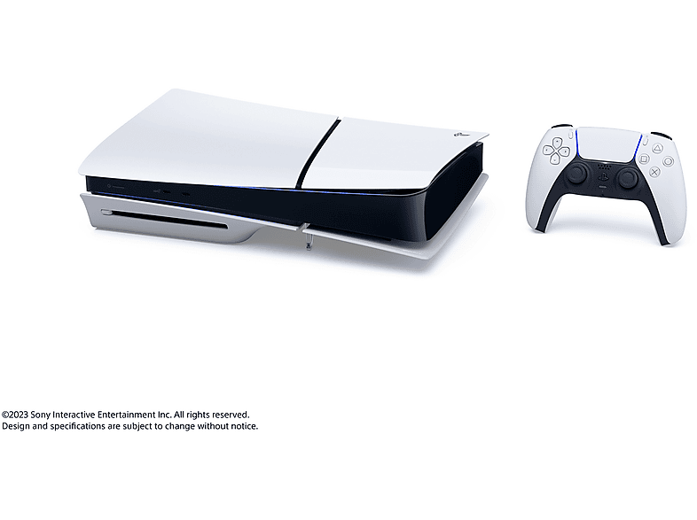 Consola - Sony PS5 Slim Standard, 1 TB SSD, 4K, 1 mando, Chasis E, Blanco