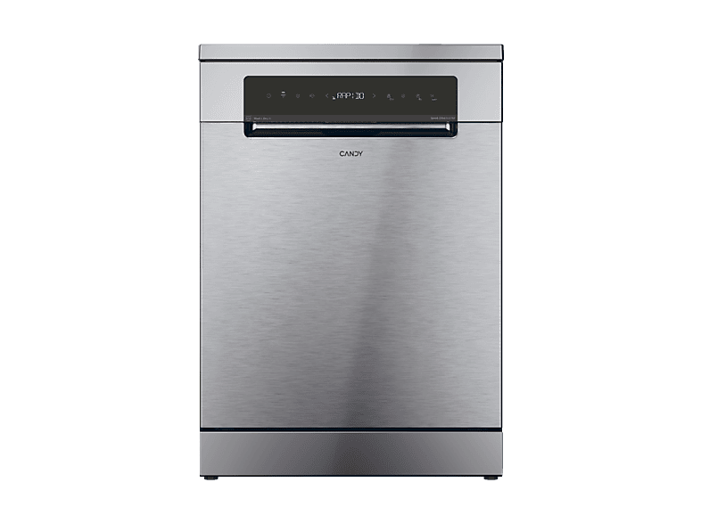 Lavavajillas - Candy Rapido' CNF 4A4S3PSX, 14 Servicios, 10 Programas, 60 cm, Motor Inverter, Wi-Fi, Inox