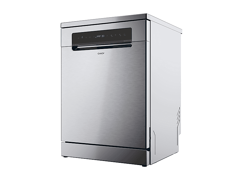 Lavavajillas - Candy Rapido' CNF 4A4S3PSX, 14 Servicios, 10 Programas, 60 cm, Motor Inverter, Wi-Fi, Inox