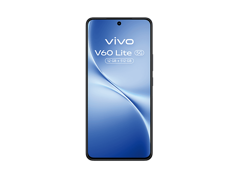 Móvil - Vivo V60 Lite, Negro, 512GB, 12GB RAM, 6.77" AMOLED de120Hz, Dimensity 7360-Turbo, 6500 mAh