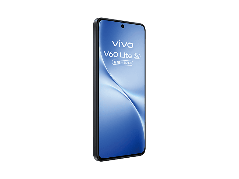 Móvil - Vivo V60 Lite, Negro, 512GB, 12GB RAM, 6.77" AMOLED de120Hz, Dimensity 7360-Turbo, 6500 mAh
