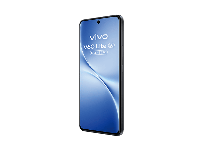 Móvil - Vivo V60 Lite, Negro, 512GB, 12GB RAM, 6.77" AMOLED de120Hz, Dimensity 7360-Turbo, 6500 mAh