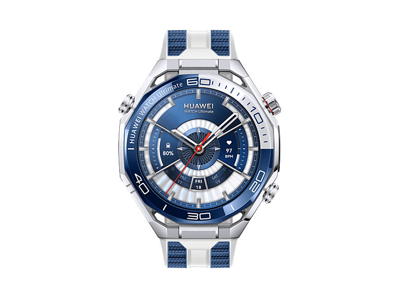 Smartwatch - Huawei Ultimate 2, Pantalla LTPO AMOLED de 1.5", Buceo hasta 150m, Seguimiento de Salud Avanzado, Azul