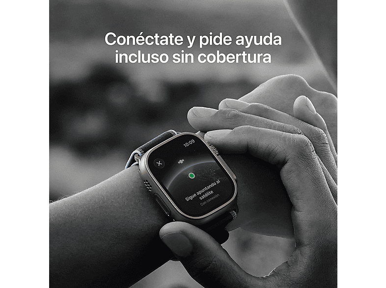 Smartwatch - Apple Watch Ultra 3 (2025), GPS+CEL, 49 mm, Caja de Titanio Natural, Correa Titanium Milanese Loop Natural, M, Calidad del sueño