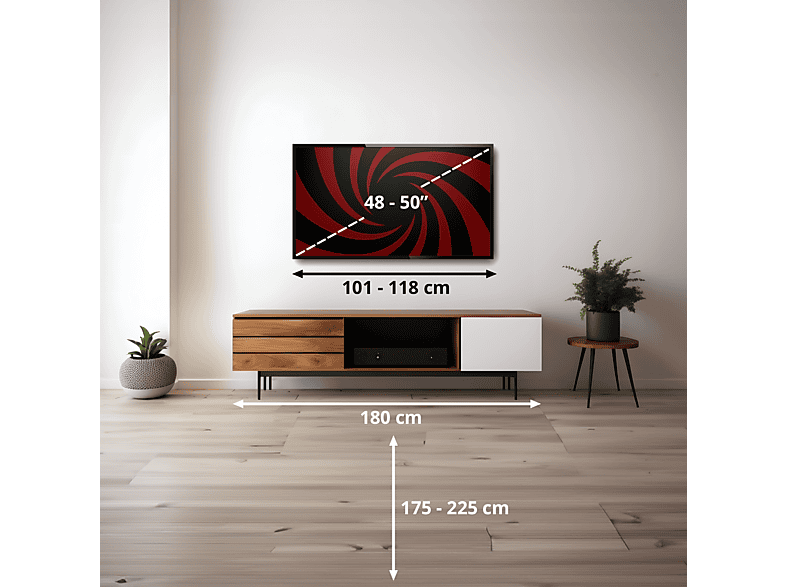 TV QLED 50" - Peaq PTV 50GQU-5026C, QLED 4K, Smart/Google TV, DVB-T2, HDR10, Dolby Audio, Triple Tuner, Negro