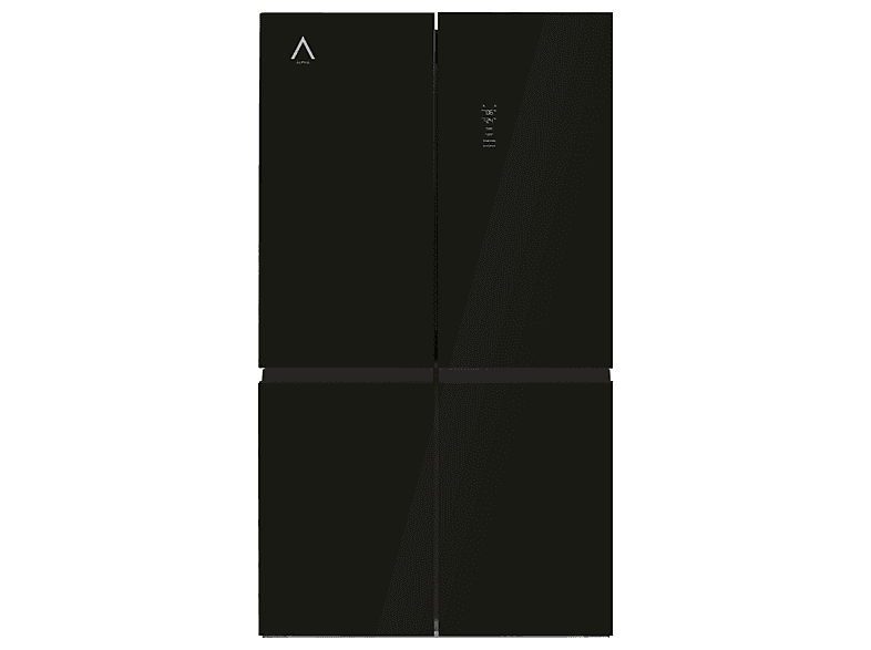 Frigorífico americano - Alpha Pegasus Elite Pro-83, Smart Inverter Motor, Multi Airflow, No Frost, Altura 182 cm, Negro