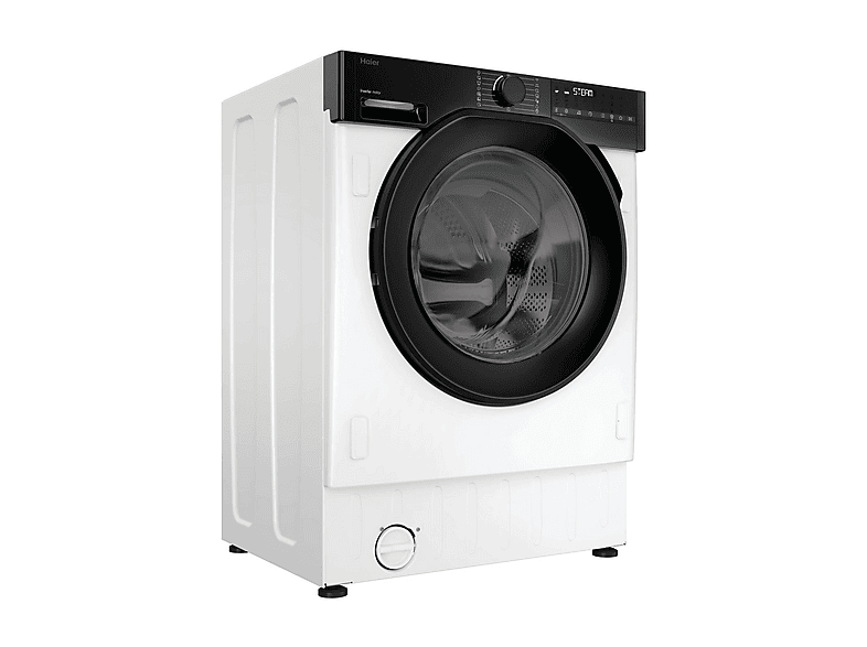 Lavadora integrable - Haier Series 6 BHA6S69M6DB9J-S, Carga frontal, Motor Inverter, Función Vapor, Mix Power System, 9 kg, 1600 rpm, Sin panelar