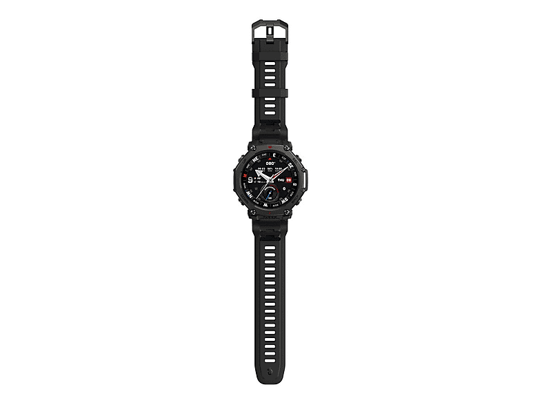 Smartwatch - Amazfit T-Rex 3 Pro, Correa de 22mm, Silicona, Pantalla AMOLED 1.5", Sensor de Pulso, Medidor ProfundidAd hasta 45m, Negro
