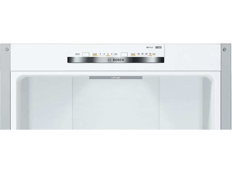 Frigorífico combi - Bosch KGN39VIEB, Total NoFrost, 203 cm, 368 l, Cajón VitaFresh, Perfect Fit, Acero antihuellas