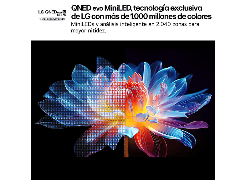 TV QNED MiniLED 55" - LG 55QNED92A6A, UHD 4K, Procesador Inteligente α8 AI Processor 4K Gen2, Smart TV, DVB-T2 (H.265), Negro