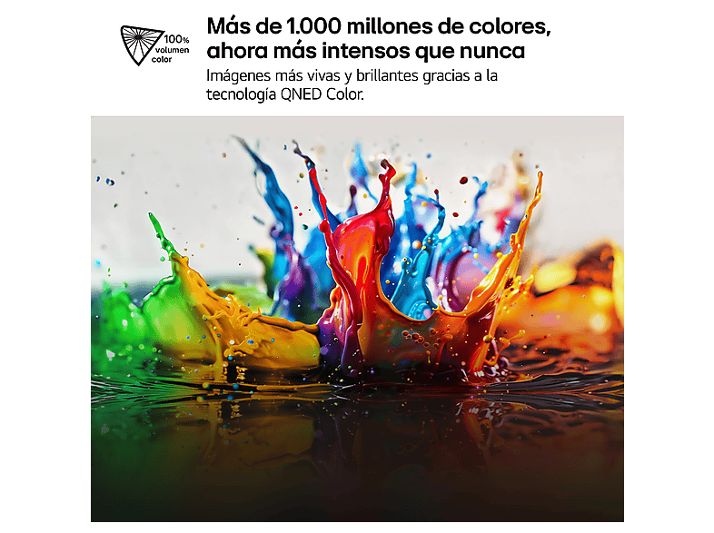 TV QNED 65" - LG 65QNED81A6A, UHD 4K, Procesador Inteligente α7 AI Processor 4K Gen8, Smart TV, DVB-T2 (H.265), Negro