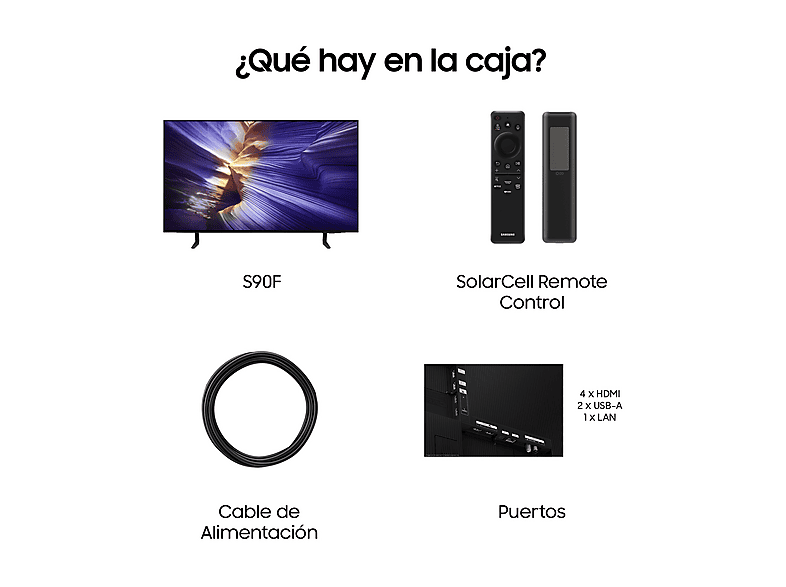 TV OLED 42" - Samsung TQ42S90FAEXXC, OLED 4K, NQ4 AI Gen3, Smart TV, Full AI, Negro