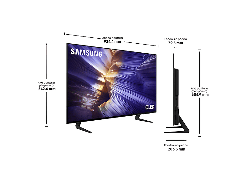 TV OLED 42" - Samsung TQ42S90FAEXXC, OLED 4K, NQ4 AI Gen3, Smart TV, Full AI, Negro