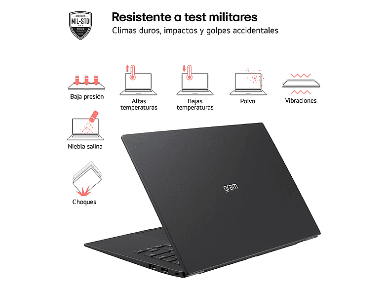 Portátil - LG 14Z90S-G.AD78B, 14" WUXGA, Intel® Evo™ Edition Core™ Ultra 7-155H, 32GB RAM, 1TB SSD, Arc™ 7 A750, Windows 11 Home