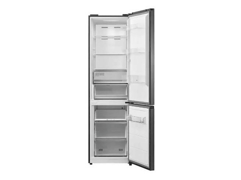 Frigorífico combi - Midea MDRB521MIC46A, No Frost, 201 cm Altura, 378L, Control Táctil, Inox
