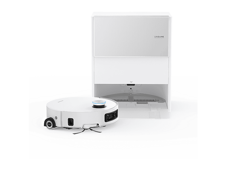Robot aspirador - Dreame AQUA10 ULTRA ROLLER COMPLETE WHITE, 14,4 V, Potencia de succión 30 kPa, Depósito 0,2 l, Autonomía 1 min, Blanco