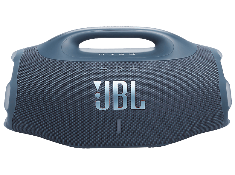 Altavoz inalámbrico - JBL Boombox 4, 210 W, AI Sound Boost, Bluetooth, 28 h Autonomía, Resistencia agua IP68, Azul