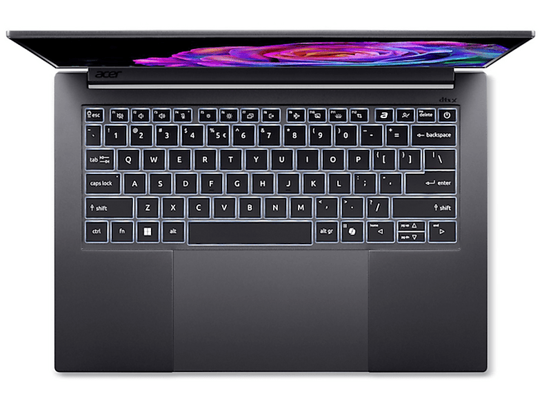 Portátil - Acer Swift X 14 SFX14-73G-94XE, 14.5" WQXGA+, Intel® Core™ Ultra 9 285H, 32GB RAM, 1TB SSD, GeForce RTX™ 5070, Windows 11 Home