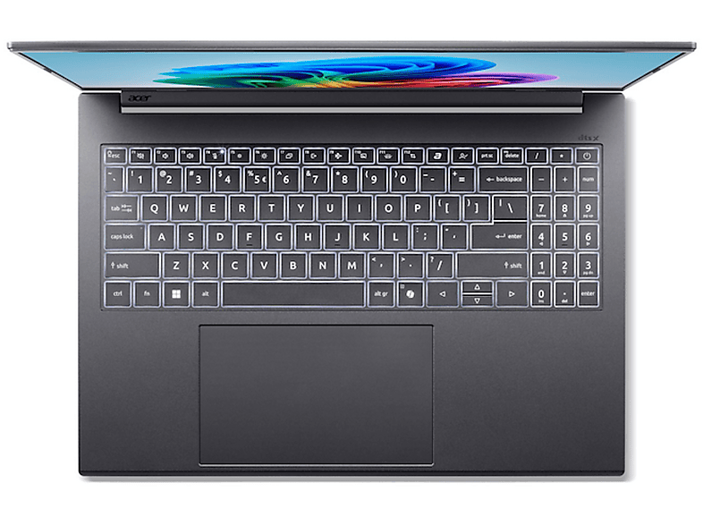 Portátil - Acer Aspire 16 AI A16-11M-X6P5 Copilot+ PC, 16" WUXGA, Snapdragon® X1-26-100, 45 TOPS, 32GB RAM, 1 TB SSD, Adreno™ Graphics, Windows 11