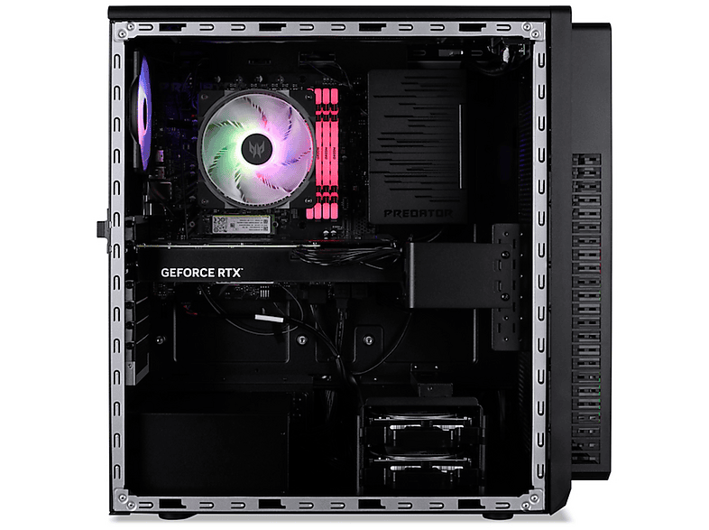 PC gaming - Acer Predator Orion 7000 PO7-660, Intel® Core™ Ultra 7 265KF, 32GB RAM, 1 TB SSD, GeForce RTX™ 5080, Sin sistema operativo, Negro