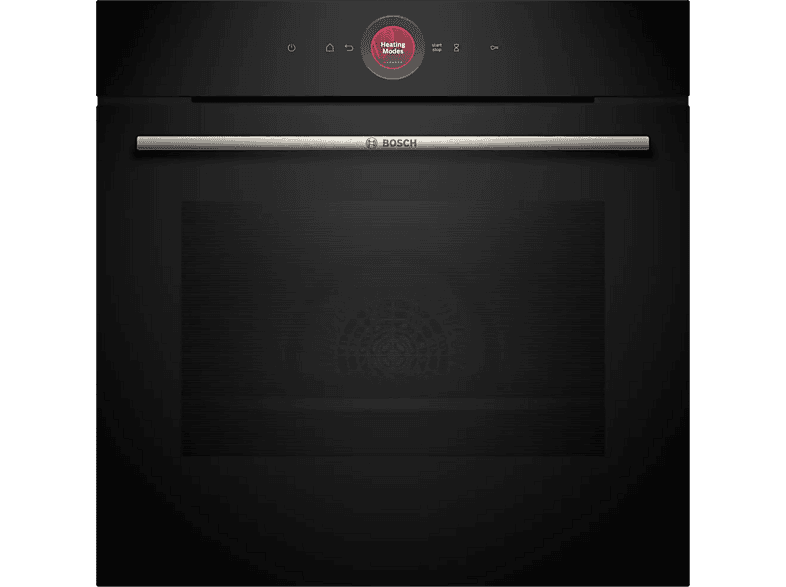 Horno compacto - Bosch HBG774KB1, Serie 8, Multifunción, Pirolítico, 71 l, 54.9 cm, Negro