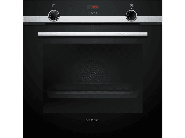 Horno - Siemens HB514AER4, Multifunción, Hidrolítica, 71 l, 60 cm, Cristal negro