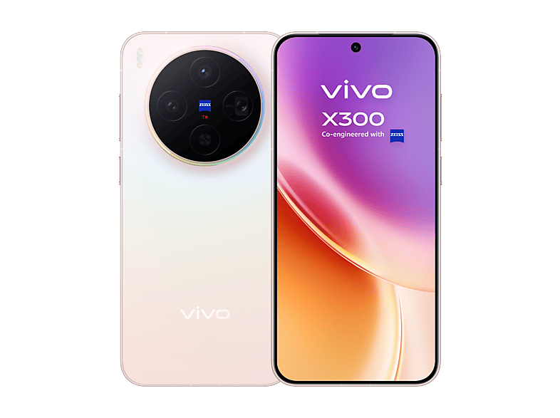Móvil - Vivo X300, Halo Pink, 512 GB, 16 GB RAM, 6.31 " AMOLED 120 Hz, MediaTek Dimensity 9500, 5360 mAh