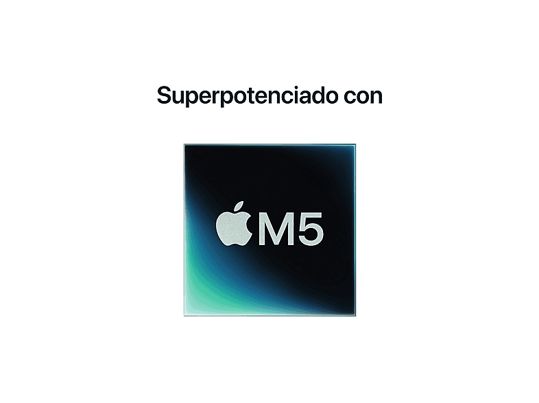 Portátil - Apple MacBook Pro (2025) 14,2", Chip M5, CPU de 10 núcleos, GPU de 10 núcleos, 24 GB RAM, 1 TB SSD, Negro