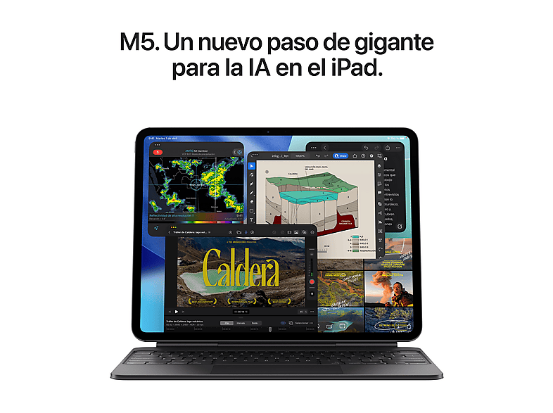 Tablet - Apple iPad Pro (2025), 256GB, Negro espacial, 13", Chip M5, WiFi + CELL, 10GPU
