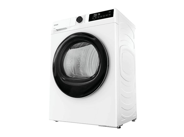 Secadora bomba de calor - Candy GD 9N2B-S, 9 kg, 16 Programas, Carga Frontal, Función Anti-Arrugas, Blanco