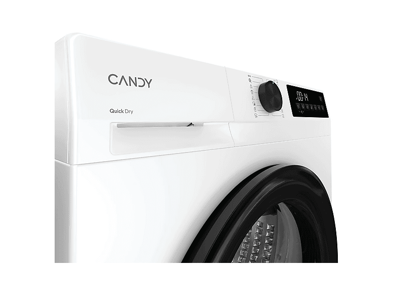 Secadora bomba de calor - Candy GD 9N2B-S, 9 kg, 16 Programas, Carga Frontal, Función Anti-Arrugas, Blanco