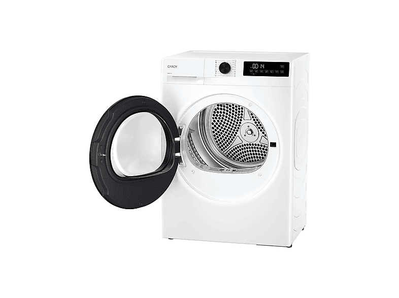 Secadora bomba de calor - Candy GD 9N2B-S, 9 kg, 16 Programas, Carga Frontal, Función Anti-Arrugas, Blanco