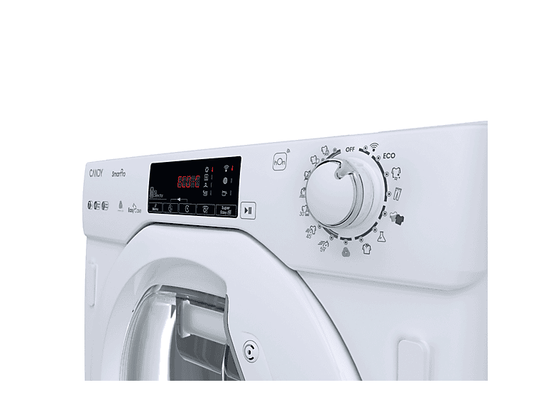 Secadora bomba de calor integrable - Candy BCTD H7A2TE-S, 7 kg, 15 programas, Smart check-up, Wi-Fi, Sin panelar