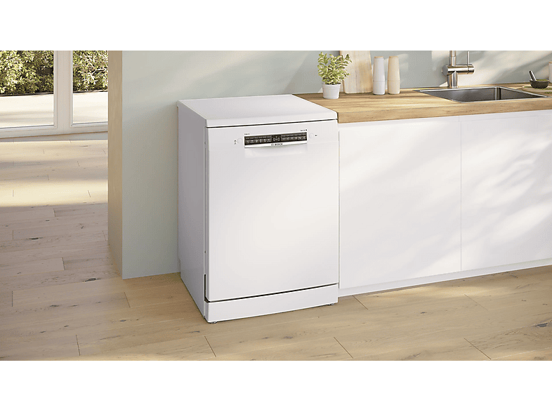 Lavavajillas - Bosch SMS4HVW14E, Serie 4, 14 servicios, 6 programas, 60 cm, Blanco