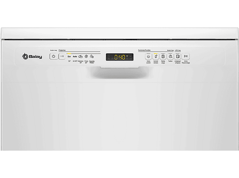 Lavavajillas - Balay 3VS5332BP, 14 servicios, 5 programas, 60 cm, Blanco