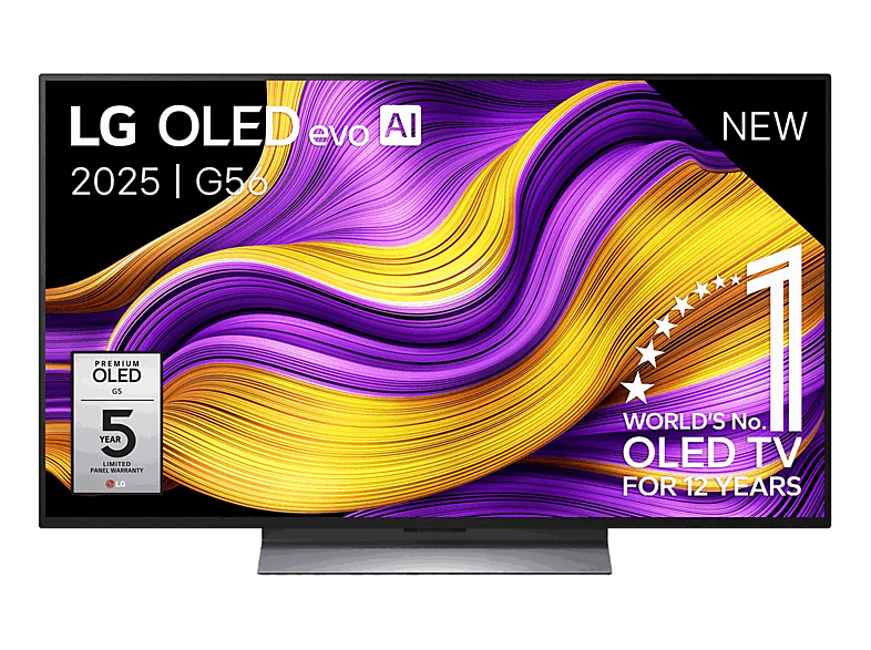 TV OLED 48" - LG OLED48G56LS, OLED 4K, Α11 AI Processor 4K Gen2, Smart TV, DVB-T2 (H.265), Dolby Vision y Atmos, FreeSync y G-Sync Compatible, Negro