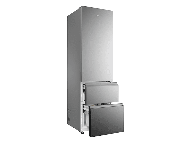 Frigorífico combi - Haier Series 3 HTR3620DNMG, No Frost, 205 cm, 414 l, Fresh 0°C, Direct Access, Inox