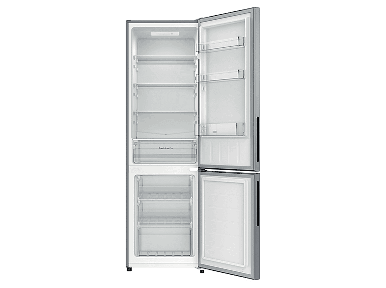 Frigorífico combi - Candy CCG3L517ES, Multi Airflow, 176 cm, 262 l, Plata